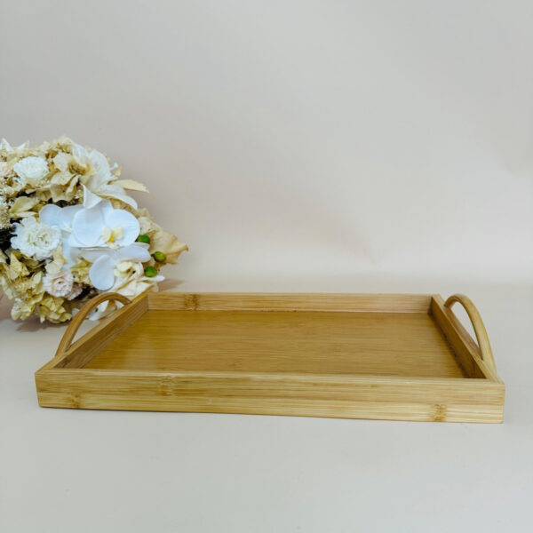 Bandeja com Alça 36x24cm Bambu - Image 2