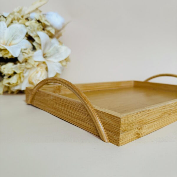 Bandeja com Alça 36x24cm Bambu - Image 3