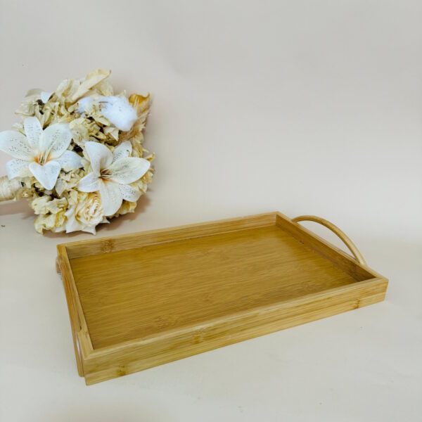 Bandeja com Alça 36x24cm Bambu - Image 4