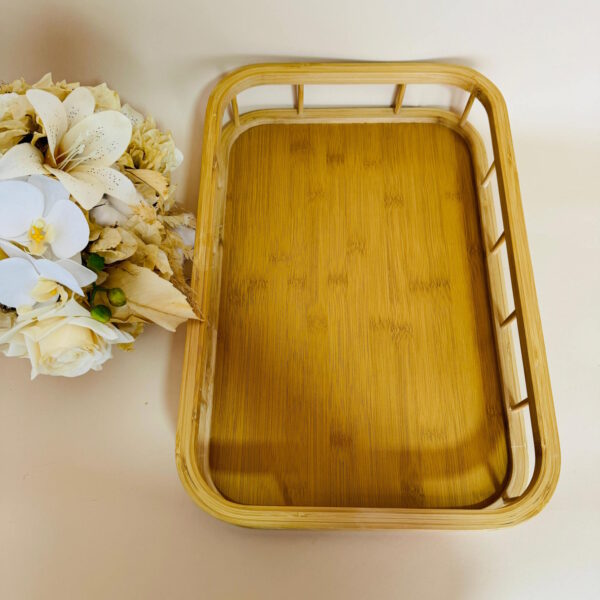 Bandeja Retangular em Bambu Palito 45x30cm - Image 2