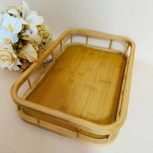 Bandeja Retangular em Bambu Palito 45x30cm - Image 4