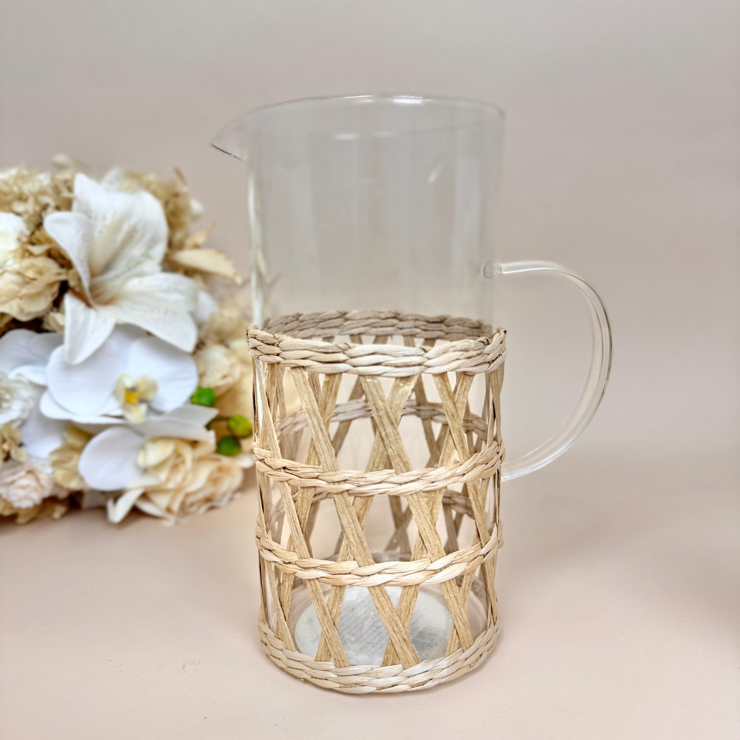 Jarra de Vidro com Sisal Braided 1,3L - Image 4