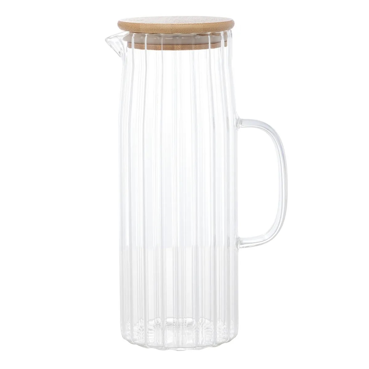 Jarra de Vidro Com Tampa Bambu 1,1 Litro - Image 3